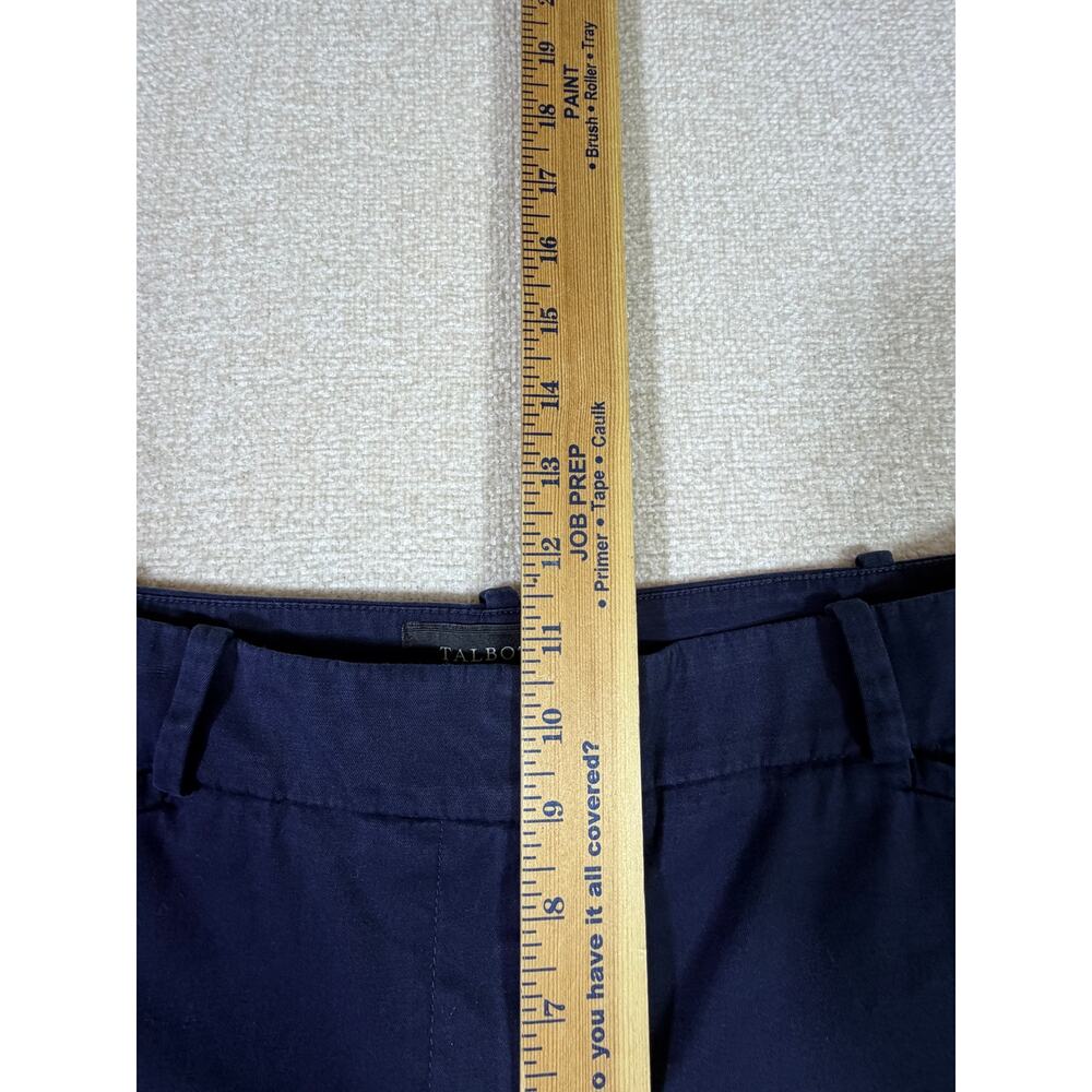 Talbots Womens 8 Blue Chino Walking Shorts Classic Casual Summer Stretch Comfort - Picture 7 of 8